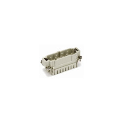 Insert HVES, Raccordement à ressort, femelle, 8 pin, 16A, Polycarbonate, 16B|32B 